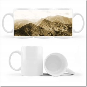 Bögre fényképpel Tátra Lengyel hegyek Kilátás