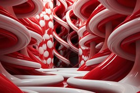 Poszter 60x40cm Vörös örvények