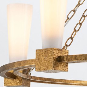 Elstead lighting klasszikus csillár kristy opál arany elskristy5-dg-opal