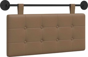 vidaXL Fali Fejtámla Falra szerelhető Cappuccino 100 x 55 x 5 cm Műbőr