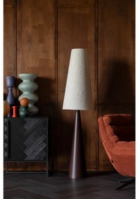 Fekete-fehér dimmelhető állólámpa textil búrával (magasság 166 cm) Miki – Dutchbone