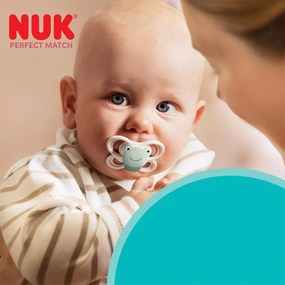 Baba cumi  NUK Perfect Match Air FOX/BEAR 0-2m 2db box, vel. 0-2 h