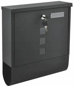 Két oldalról nyitható acél postaláda