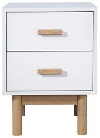 Fehér éjjeliszekrény Melanie – Støraa