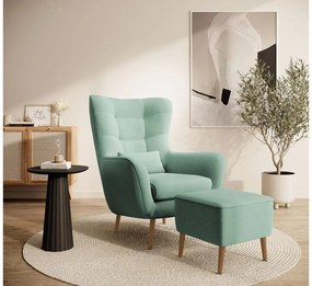 Fotel lábtartóval Veneza VZ1 (menta + bükk). 1098944