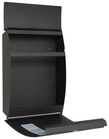 Postaláda BK 931, ablakos, fekete