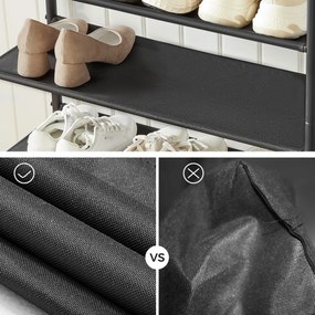 E1035 OLW cipősszekrény, régi fa, 3 polc