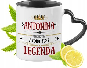 Antonina Bögre Fekete Szív Alakú Füllel Ajándék