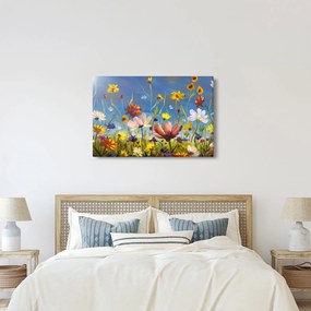 Festett kép egy virágzó rét (90x60 cm)