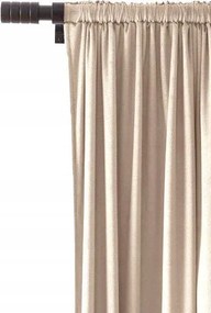 Velúr Függöny 140x270 Velvet szalaggal Bézs