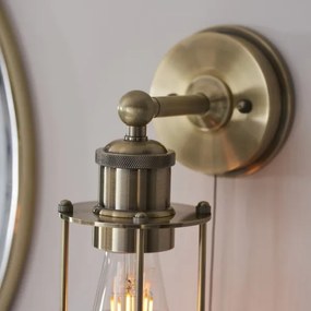 Endon 99952 - Fürdőszobai fali lámpa CREW 1xE27/6W/230V IP44 réz