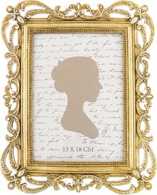Álló palota képkeret arany 13x18 cm dekoráció dísz ajándék fotó
