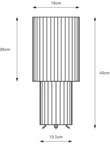 Markslöjd 108897 - CATIS asztali lámpa, 1x E27/60W/230V, 45 cm, fehér