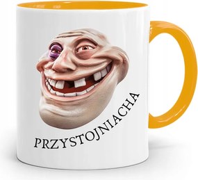 Sárga Ajándék Bögre Jóképű Fiúnak, fényképes nyomattal