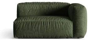 Zöld bársony kanapé modul (jobb oldali) Martina – Micadoni