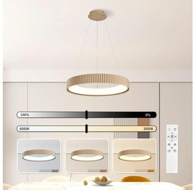 Brilagi - dimmelhető LED kábelen függesztett csillár FALCON MODERN LED/54W/230V 60 cm bézs+ DO