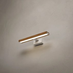 Brilagi - LED fürdőszobai tükörvilágítás 3 az 1-ben WOODY MIRROR LED/8W/230V IP44 fehér/tölgy