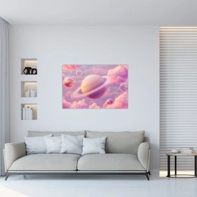 Kép - Rózsaszín bolygó (90x60 cm)