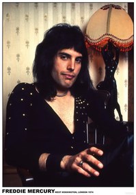 Plakát Freddie Mercury - London 1974