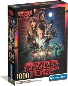 Stranger Things The Beginning 1000 db-os Compact puzzle Clementoni