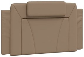 vidaXL cappuccino színű ágykeret Viana LED-ekkel matrac nélkül 100 x 200 cm