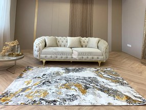 Sunset sötétarany design szőnyeg 80x250