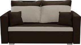 ASTRA3 Kétszemélyes kinyitható kanapé Sötétbarna/bézs