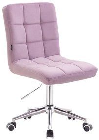 HR7009K Halványlila modern velúr szék