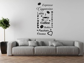 Gario Falmatrica Coffee Szín: Fekete-Matt, Méret: 50 x 100 cm