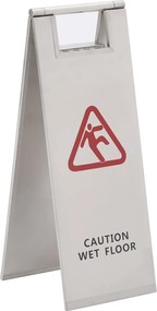 vidaXL összecsukható rozsdamentes acél nedves padló tábla