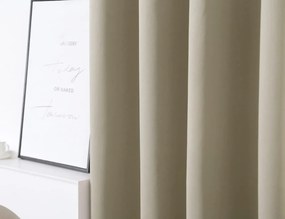 Závěs OXFORD 140x250 cm, világos bézs Felfüggesztés: Hullámos sínszalag