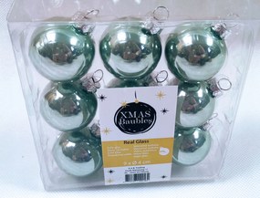 Üveggolyók sima fehér 9x 4 cm