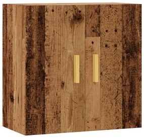 antik fa színű szerelt fa faliszekrény 60 x 31 x 60 cm