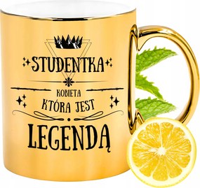 Prémium Arany Csillogó Bögre Diáklányoknak Ajándék Nyomtatott Fotóval