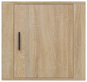 2 db sonoma tölgy falra szerelhető éjjeliszekrény 50x30x47 cm