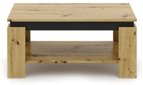 Dohányzóasztal Artisan Tölgy/Fekete Színben TURIA