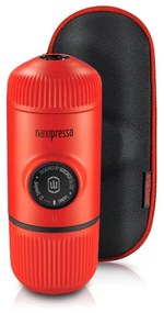 Hordozható Wacaco Nanopresso kávégép (piros) + kemény tok