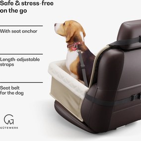 NA Rocky, kutya autósülés, poliészter, biztonsági öv, összecsukható, rugalmas