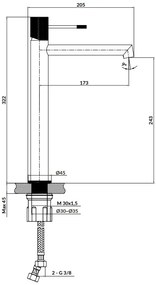 Cersanit Zen, magas mosdócsaptelep, króm, S951-592