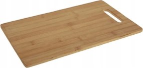 Bambusz vágódeszka fűzőlyukakkal fogantyúval Eko 36x23 cm