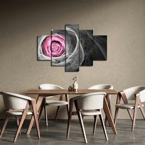 Kép - Absztrakt rózsa, fukszia (150x105 cm)