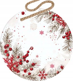 Karácsonyi gömbök karácsonyfadísz Karácsonyi nyomtatás 5db