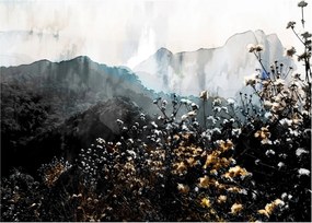 Kép - Vadvirágok illusztrációja (70x50 cm)