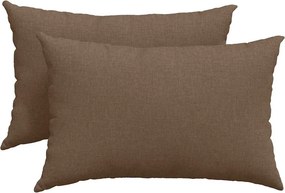 vidaXL Kanapé párnák 2 pcs Barna 60 x 40 cm szövet