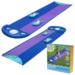 Bestway H2OGO dupla csúszószőnyeg, 2 felfújható csúszóval, szökőkúttal, 488 cm, 52642