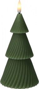 Christmas tree ledes gyertya 15 cm zöld