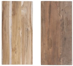 Barcelona sámli, teak fa, nature, 50x25x45 cm