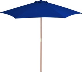 vidaXL kék kültéri napernyő farúddal 270 cm