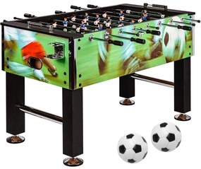 GamesPlanet® Csocsóasztal LEEDS 140 x 73 cm foci mintás