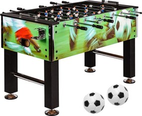 GamesPlanet® Csocsóasztal LEEDS 140 x 73 cm foci mintás